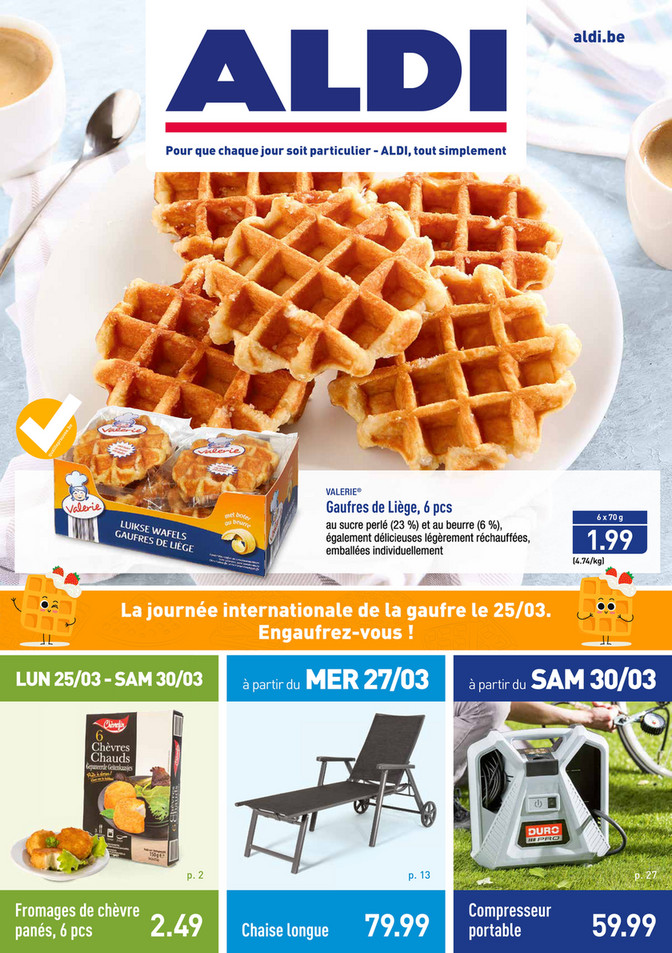 Folder Aldi du 25/03/2019 au 30/03/2019 - Promotions de la semaine 13