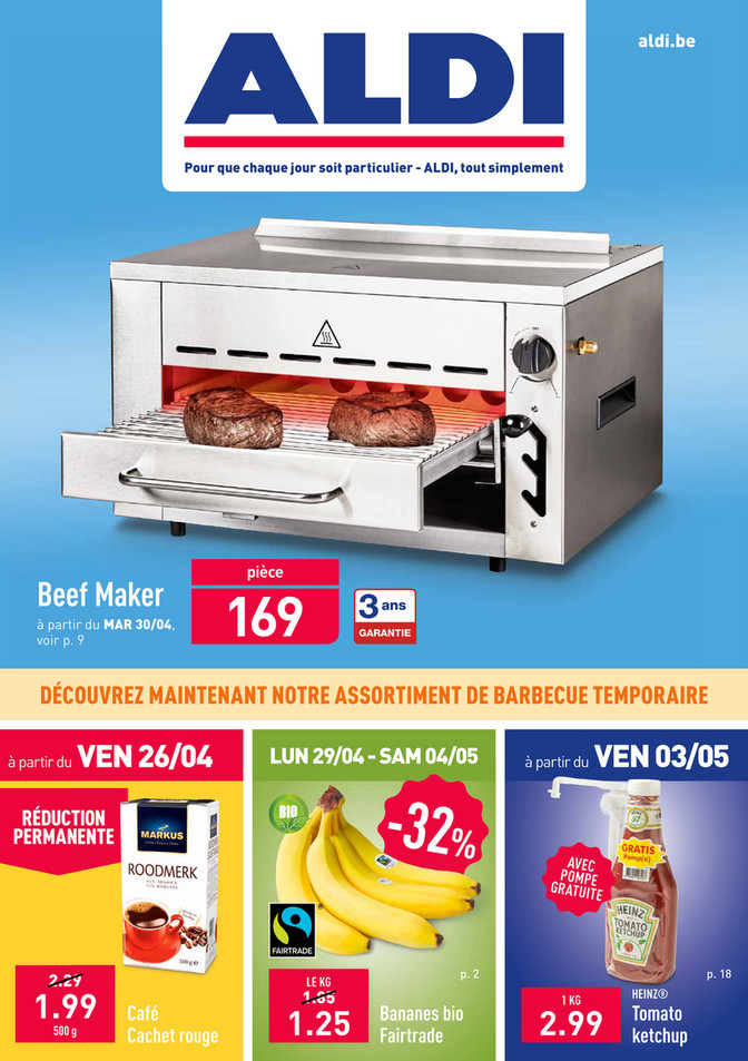 Folder Aldi du 29/04/2019 au 04/05/2019 - Promotions de la semaine 18