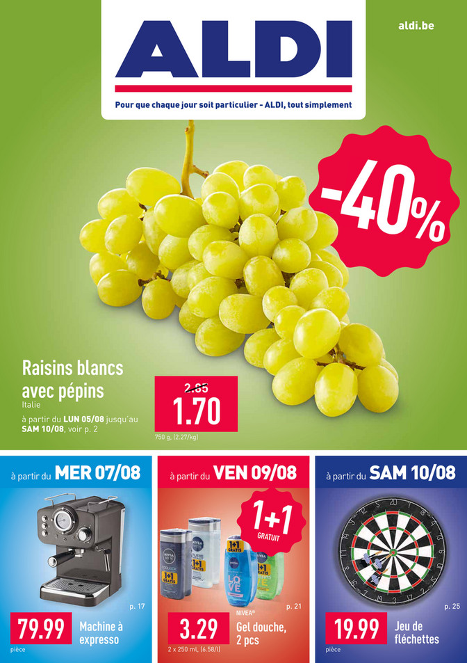 Folder Aldi du 05/08/2019 au 10/08/2019 - Promotions de la semaine 32