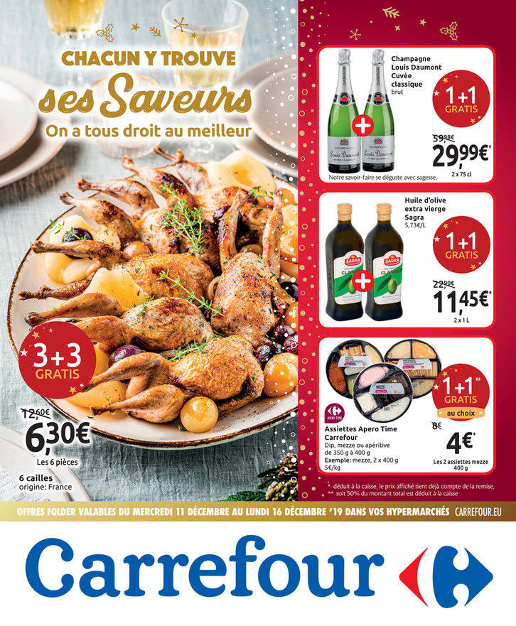 Folder Carrefour du 11/12/2019 au 16/12/2019 - Promotions de la semaine 50