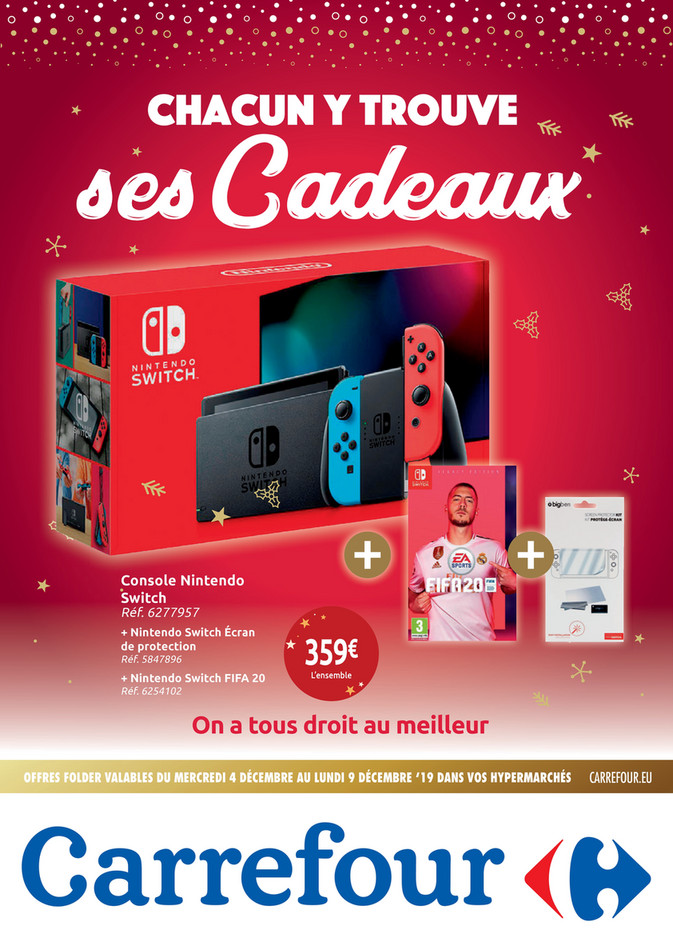 Folder Carrefour du 04/12/2019 au 09/12/2019 - Chacun y trouve ses cadeaux