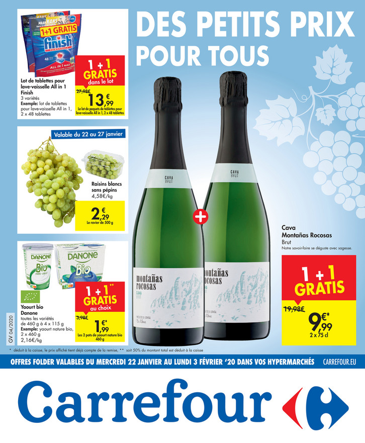 Folder Carrefour du 22/01/2020 au 03/02/2020 - Promotion de la semaine 04b