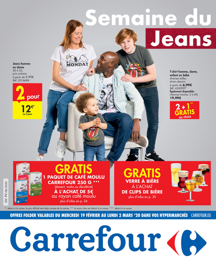 Folder Carrefour du 19/02/2020 au 02/03/2020 - Promotions de la semaine 08