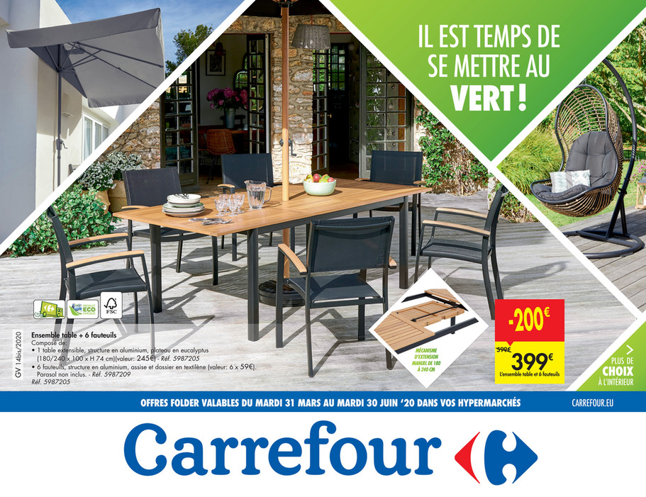 Folder Carrefour du 25/05/2020 au 30/06/2020 - Promotions jardin