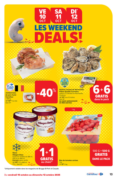 Jambonneau de porc fumé Carrefour