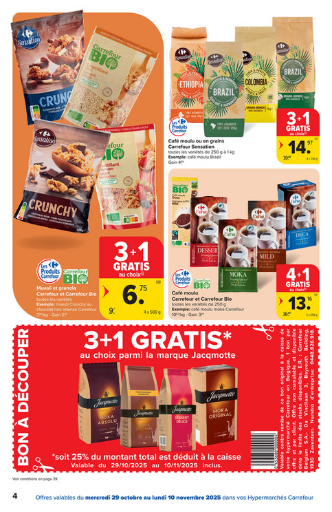 Muesli et granola Carrefour et Carrefour Bio