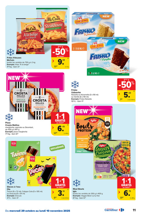 Frites friteuses McCain