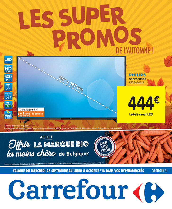 Folder Carrefour du 26/09/2018 au 08/10/2018 - Promotions de la semaine 39