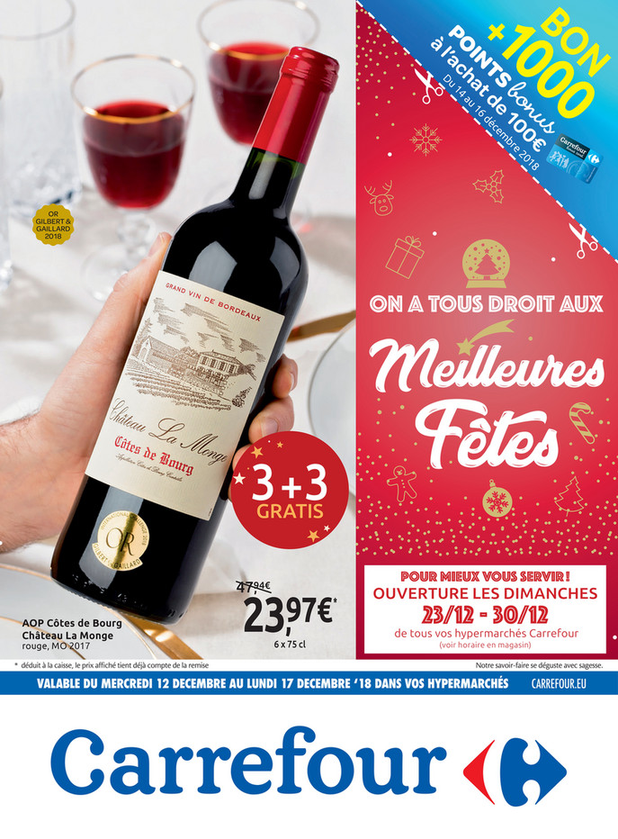 Folder Carrefour du 12/12/2018 au 17/12/2018 - Promotions de la semaine 50a