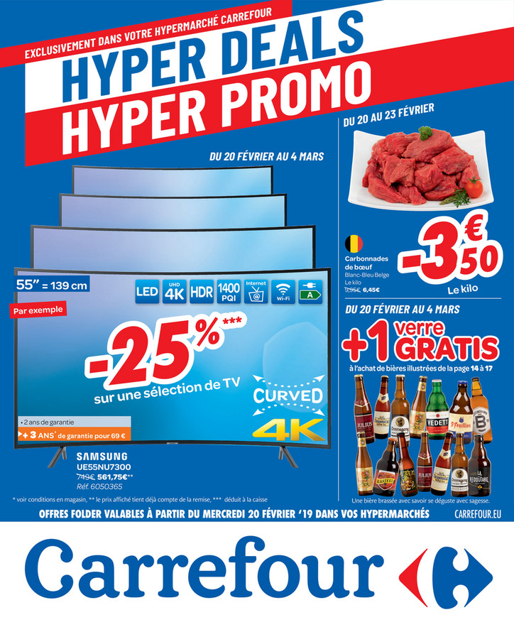 Folder Carrefour du 20/02/2019 au 04/03/2019 - Promotions de le semaine 8