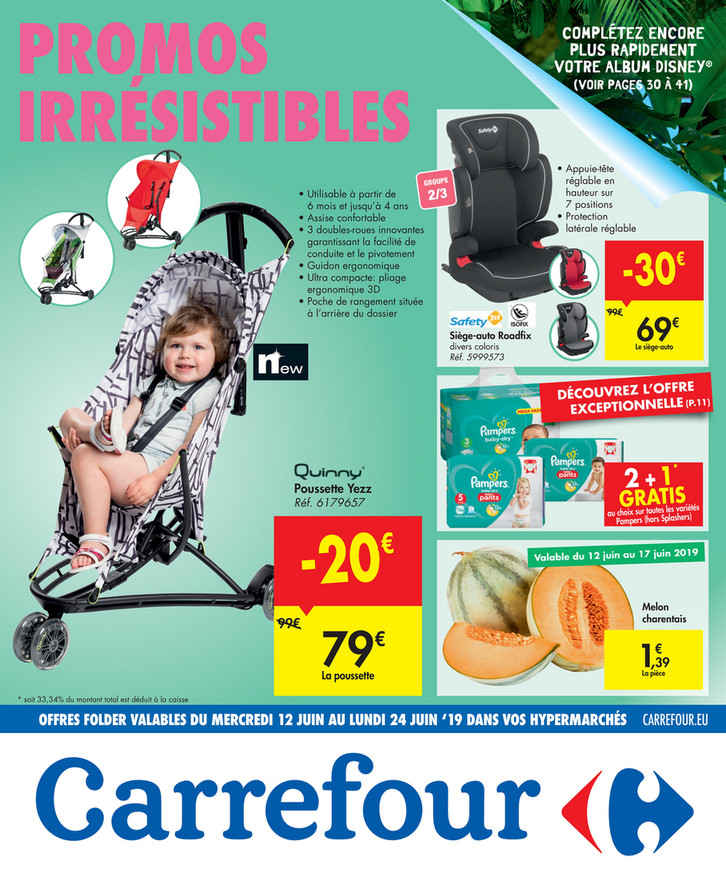 Folder Carrefour du 12/06/2019 au 24/06/2019 - Promotions de la semaine 24