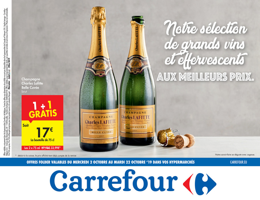 Folder Carrefour du 02/10/2019 au 22/10/2019 - Promotions de la semaine 40a