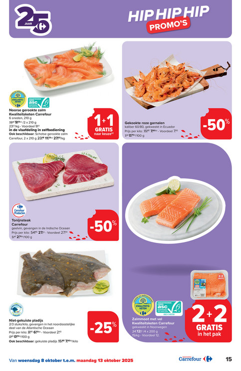 Noorse gerookte zalm Kwaliteitsketen Carrefour