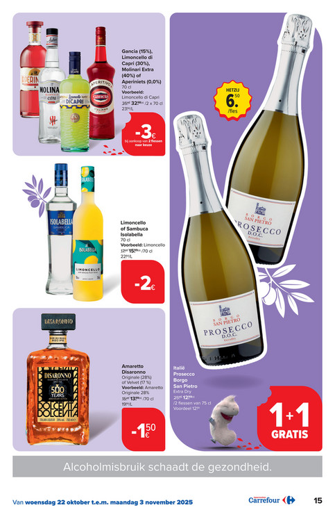 Gancia (15%), Limoncello di Capri (30%), Molinari Extra (40%) of Aperinetis (0,0%)