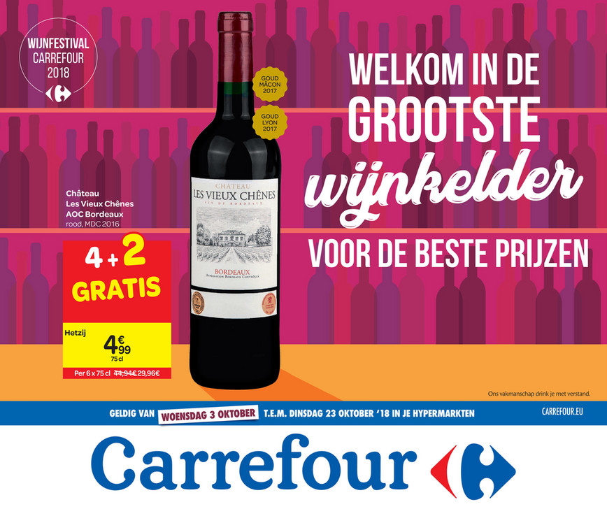 Carrefour folder van 26/09/2018 tot 23/10/2018 - Wijnkelder