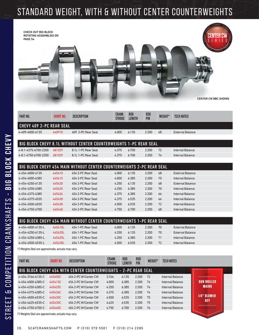 Scat Crankshaft Catalog Catalog Library