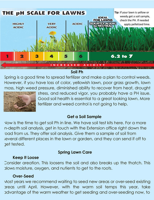 Sunny Meadows Spring Lawn Care Page 1 Created with