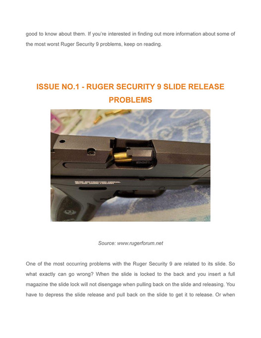 Craft Holsters THE 4 WORST RUGER SECURITY9 PROBLEMS Page 23 Created with