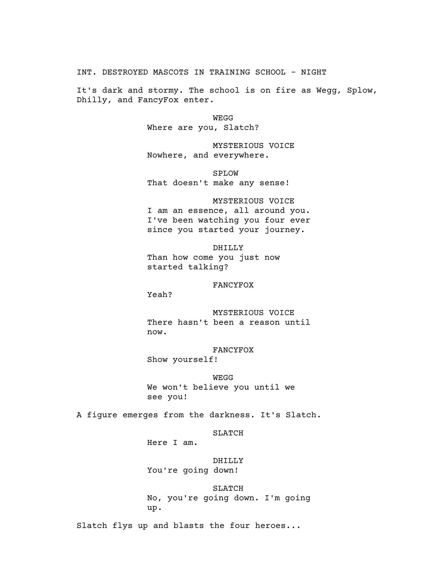 My publications Scene Example from The Scratch Movie Page 1