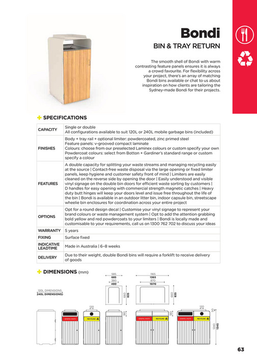 BOTTON + GARDINER | The Bin People | Rubbish And Recycling Bin Range ...