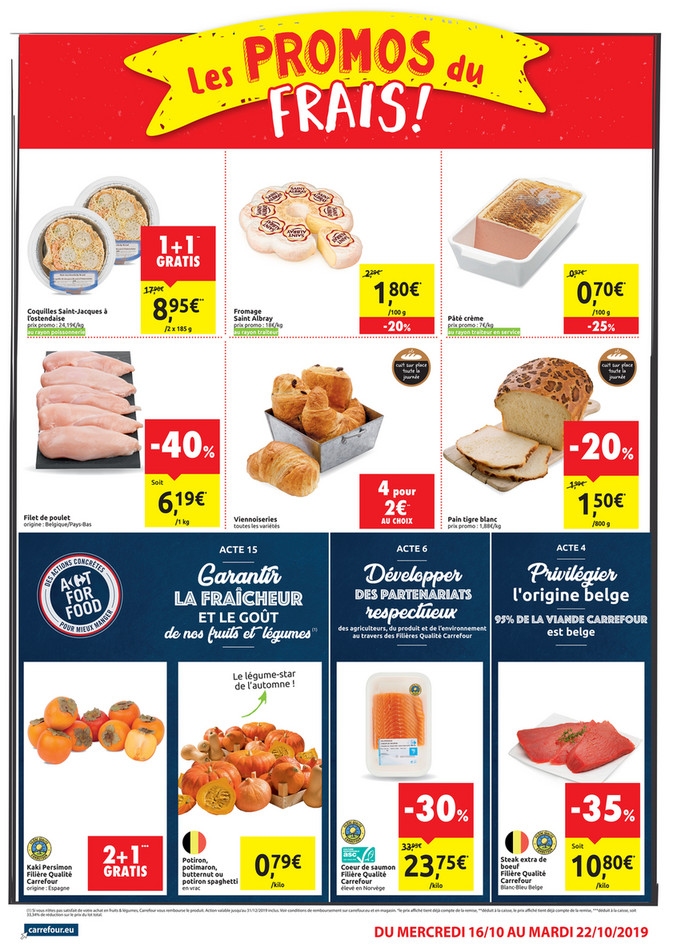 Folder Carrefour Market  du 16/10/2019 au 22/10/2019 - Promotions de la semaine 42b