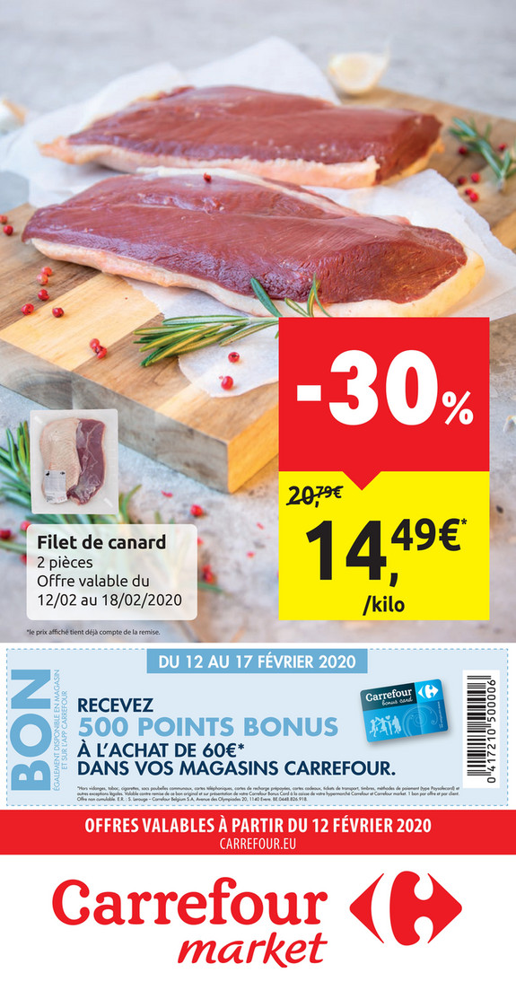Folder Carrefour Market  du 12/02/2020 au 18/02/2020 - Promotions de la semaine 07