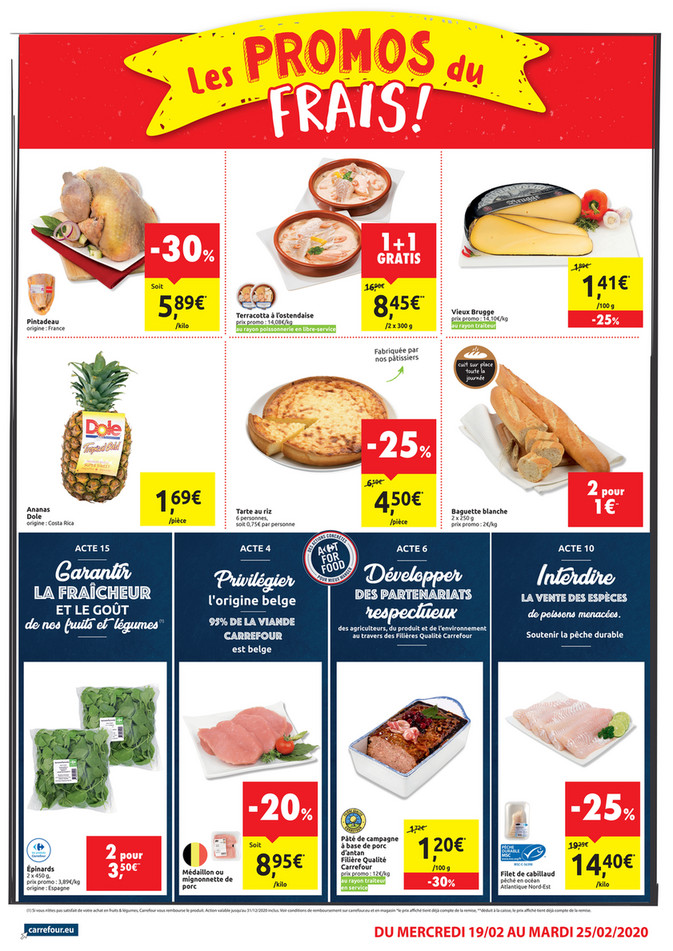 Folder Carrefour Market  du 19/02/2020 au 25/02/2020 - Promotions de la semaine 08