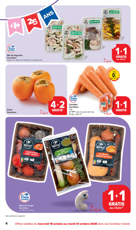 Mix de légumes Carrefour
