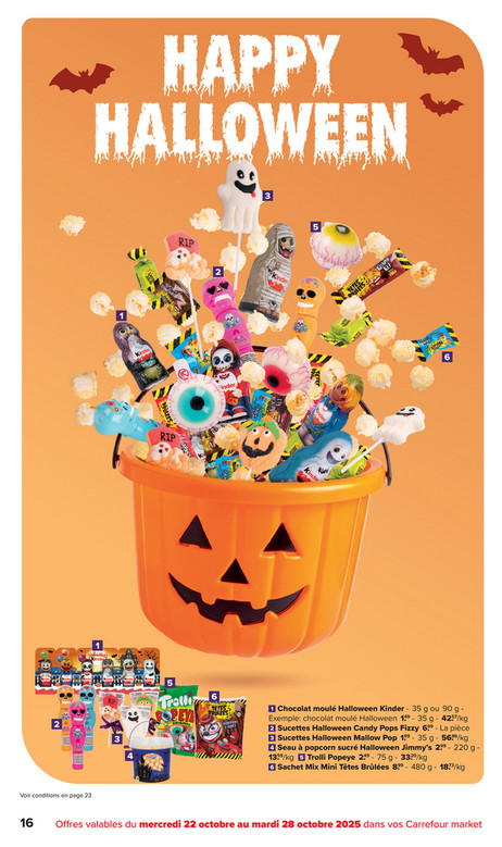 Chocolat moulé Halloween Kinder