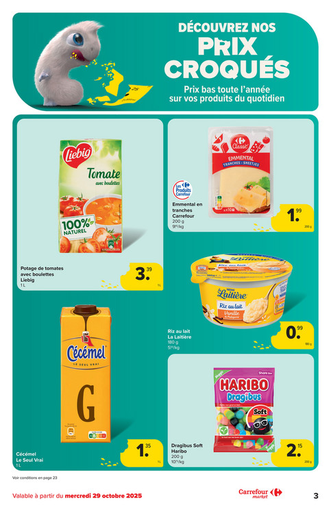 Potage de tomates avec boulettes Liebig