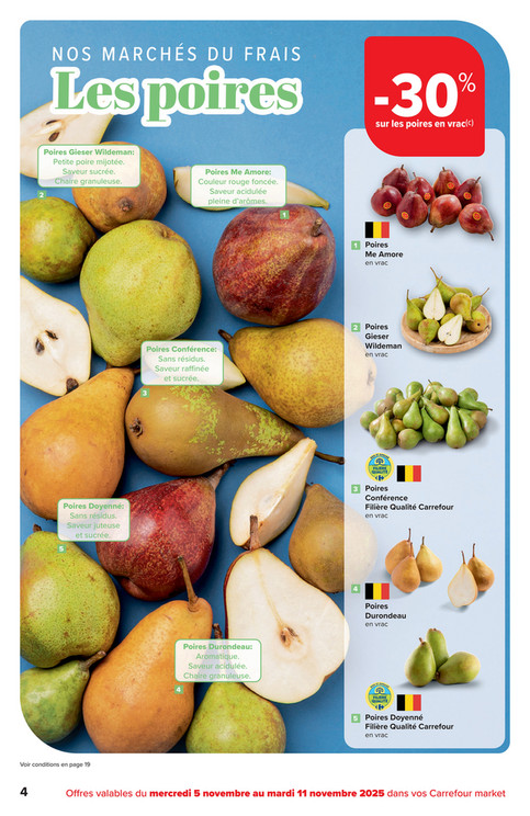 -30% sur les poires en vrac(c)