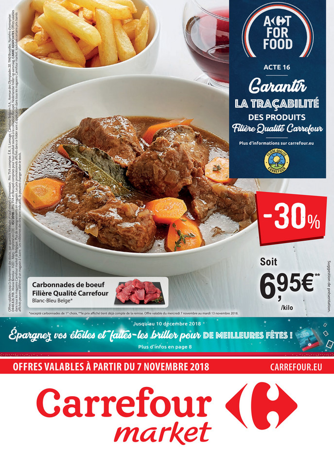 Folder Carrefour Market  du 07/11/2018 au 13/11/2018 - Promotions de la semaine 45