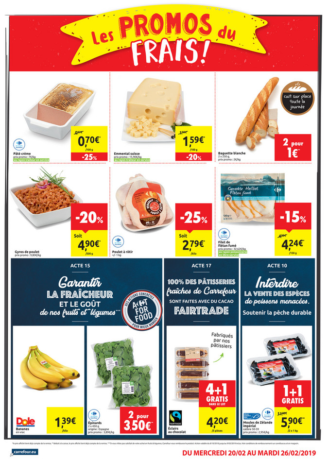 Folder Carrefour Market  du 20/02/2019 au 26/02/2019 - Promotions de la semaine 8