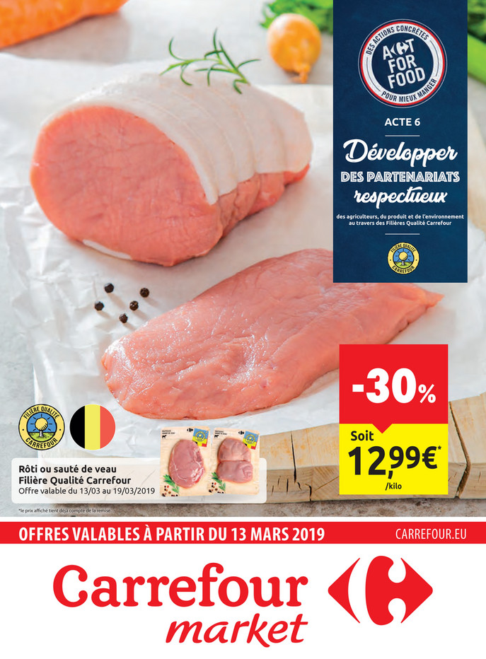 Folder Carrefour Market  du 13/03/2019 au 24/03/2019 - Promotions de la semaine 11