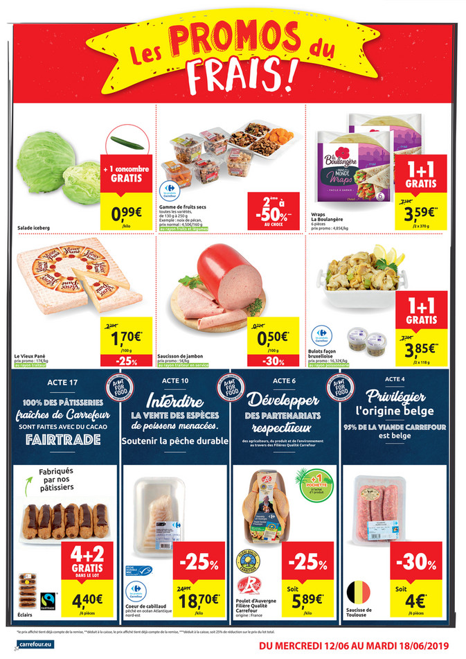 Folder Carrefour Market  du 12/06/2019 au 18/06/2019 - Promotions de la semaine 24