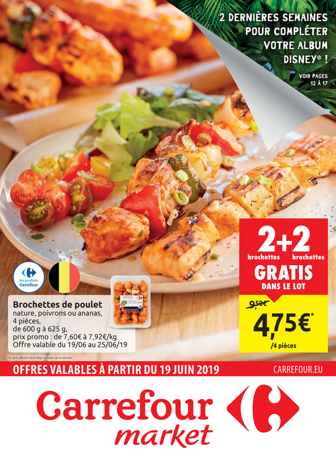 Folder Carrefour Market  du 19/06/2019 au 25/06/2019 - Promotions de la semaine 25