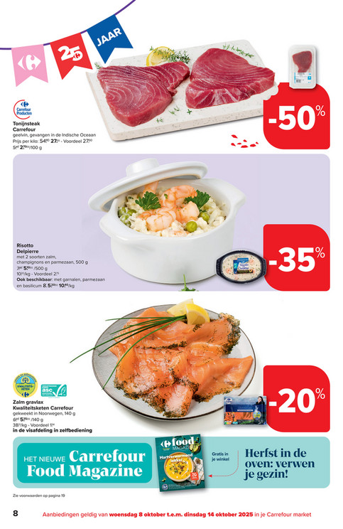 Tonijnsteak Carrefour