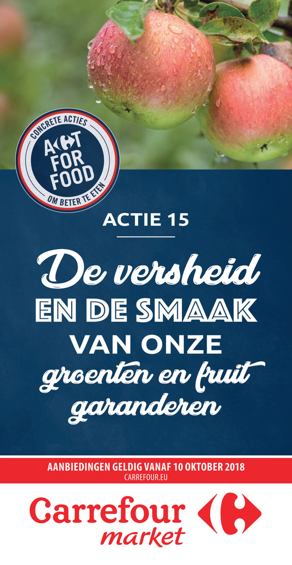 Carrefour Market folder van 10/10/2018 tot 21/10/2018 - Appel