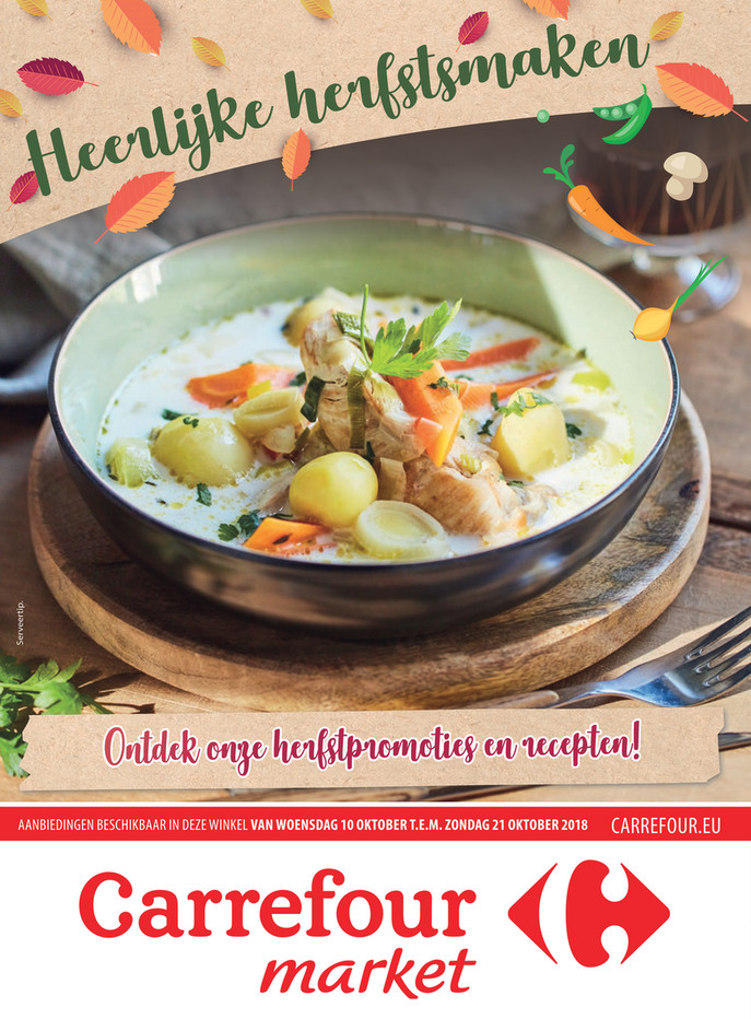 Carrefour Market folder van 10/10/2018 tot 21/10/2018 - Herfst