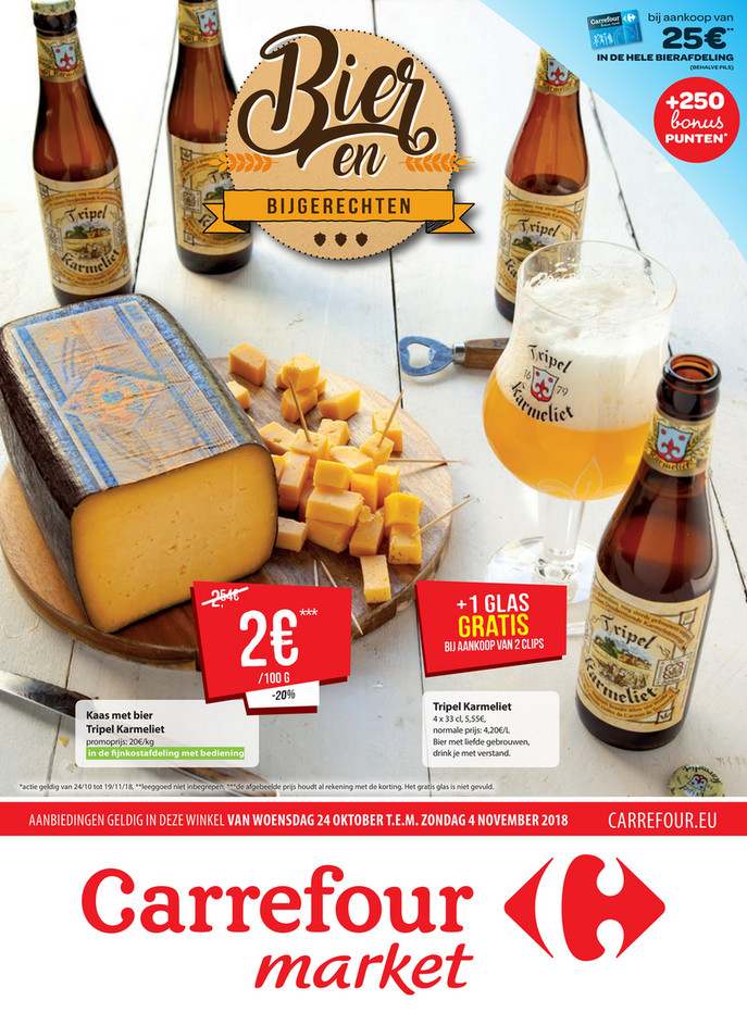 Carrefour Market folder van 24/10/2018 tot 04/11/2018 - Weekpromoties 43 - bier