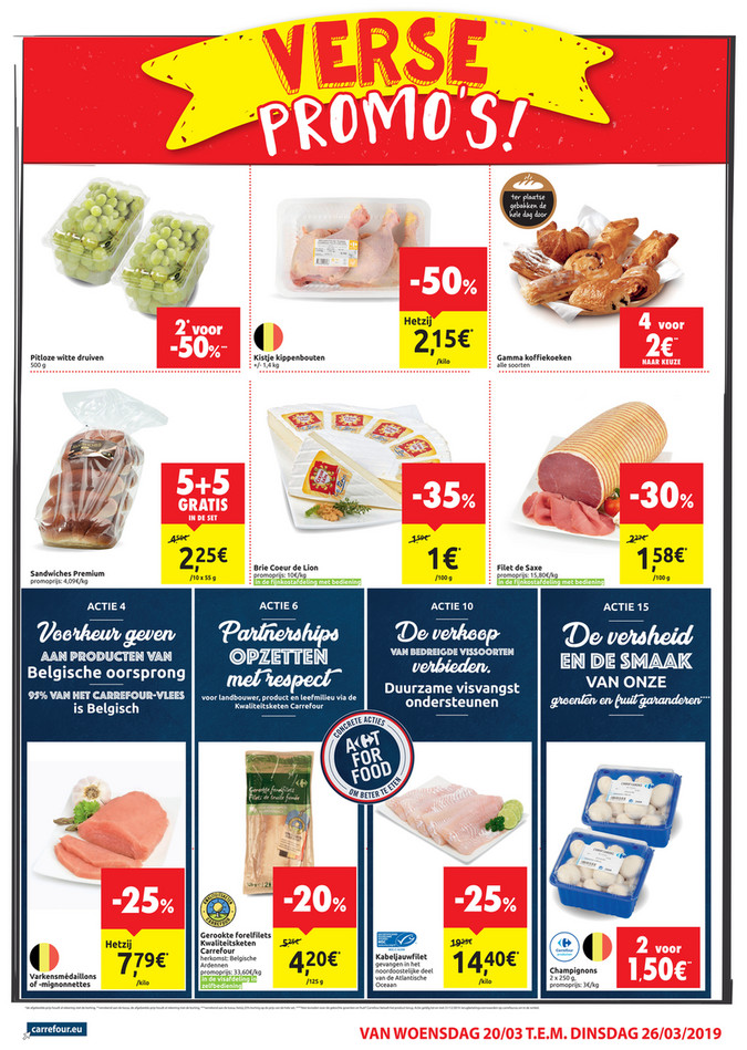 Carrefour Market folder van 20/03/2019 tot 26/03/2019 - Weekpromoties 12