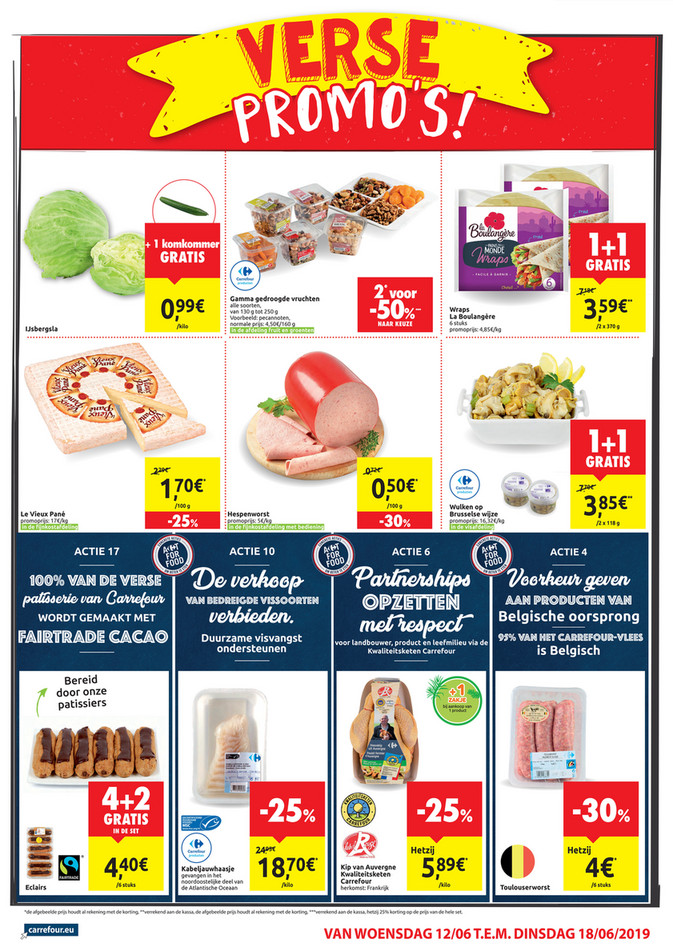 Carrefour Market folder van 12/06/2019 tot 18/06/2019 - Weekpromoties 24