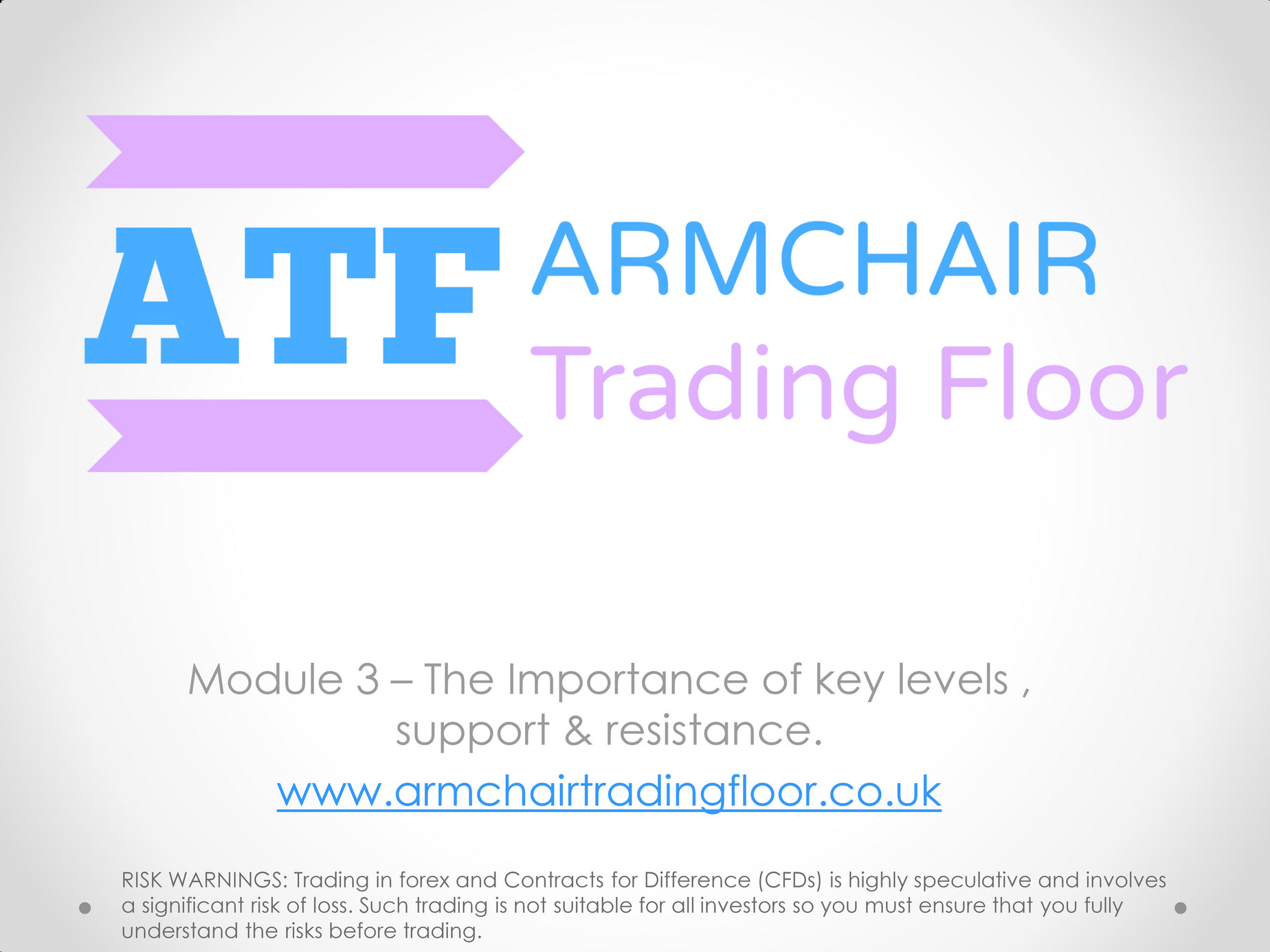 Armchair Trading Floor ATF Key Levels, Support & Resistance Page 1 Created with