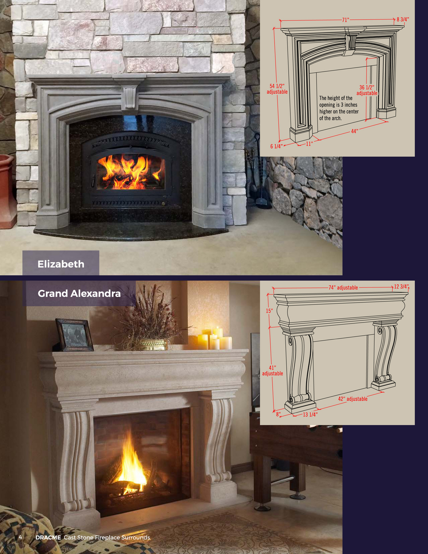 Dracme Dracme Cast Stone Fireplace Surrounds Page 1 Created