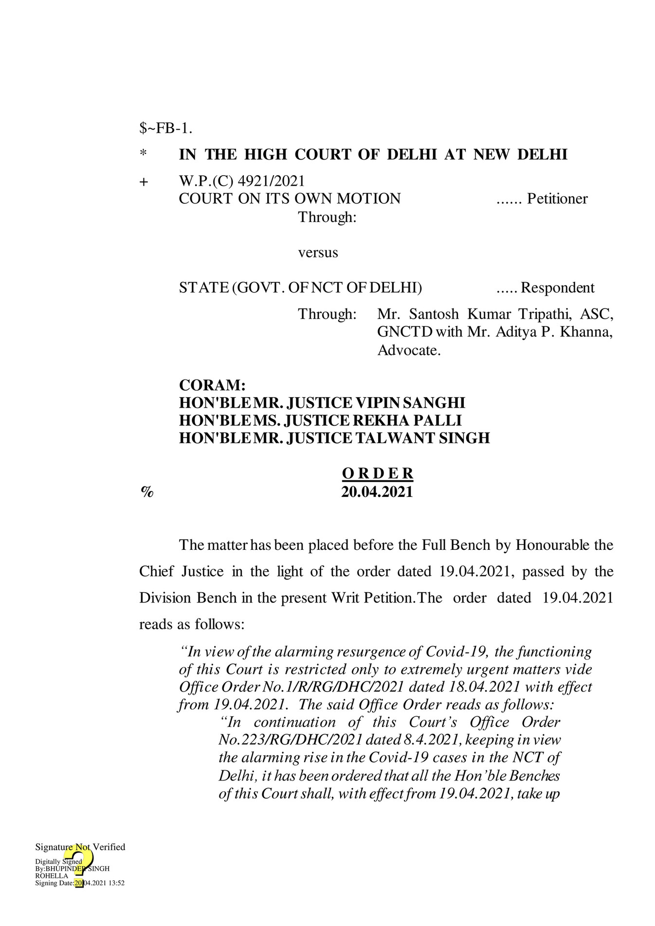 AJAY AMITABH SUMAN - Court of its own Motion Vs State - Page 2-3 ...