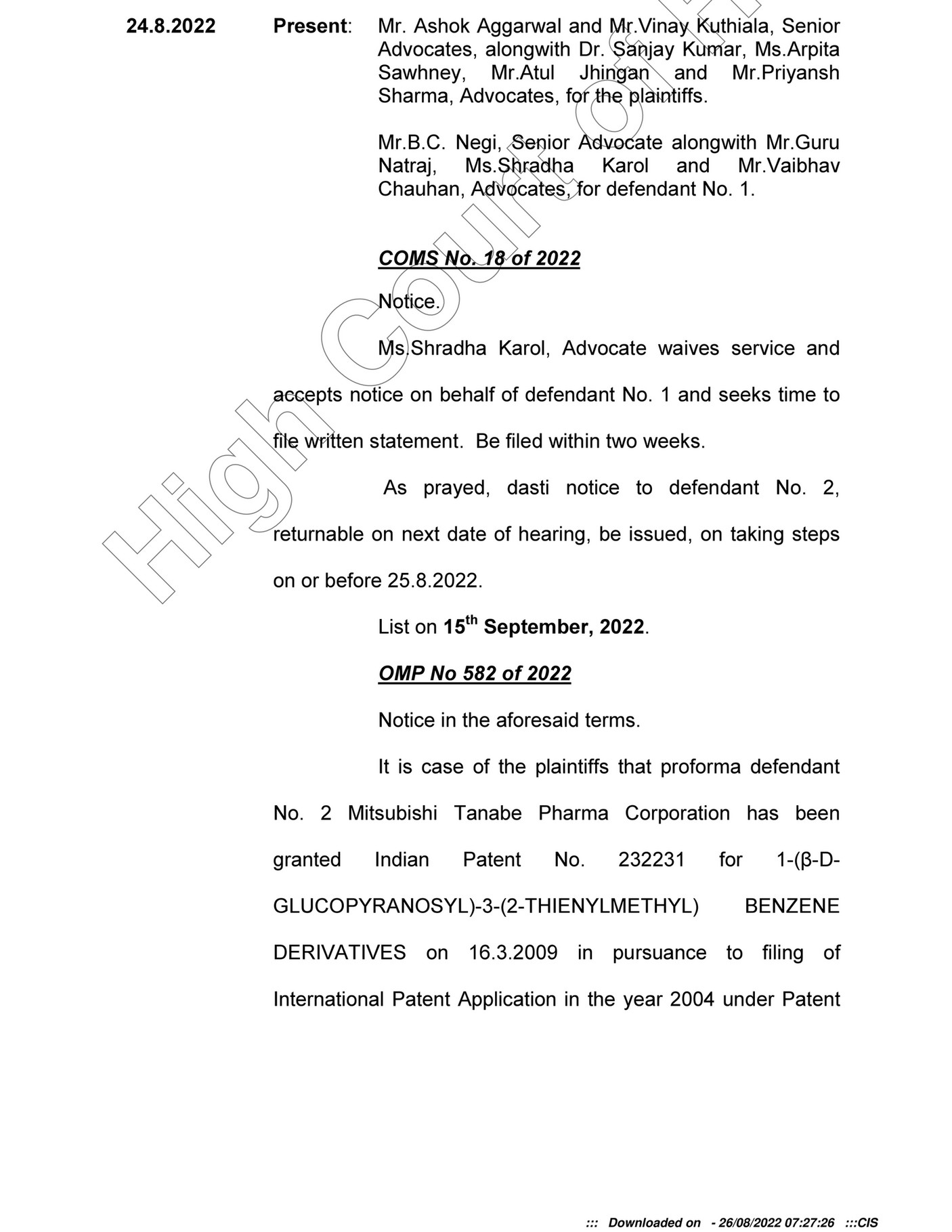 AJAY AMITABH SUMAN - Janssen Pharmaceuticals & others vs. MSN ...