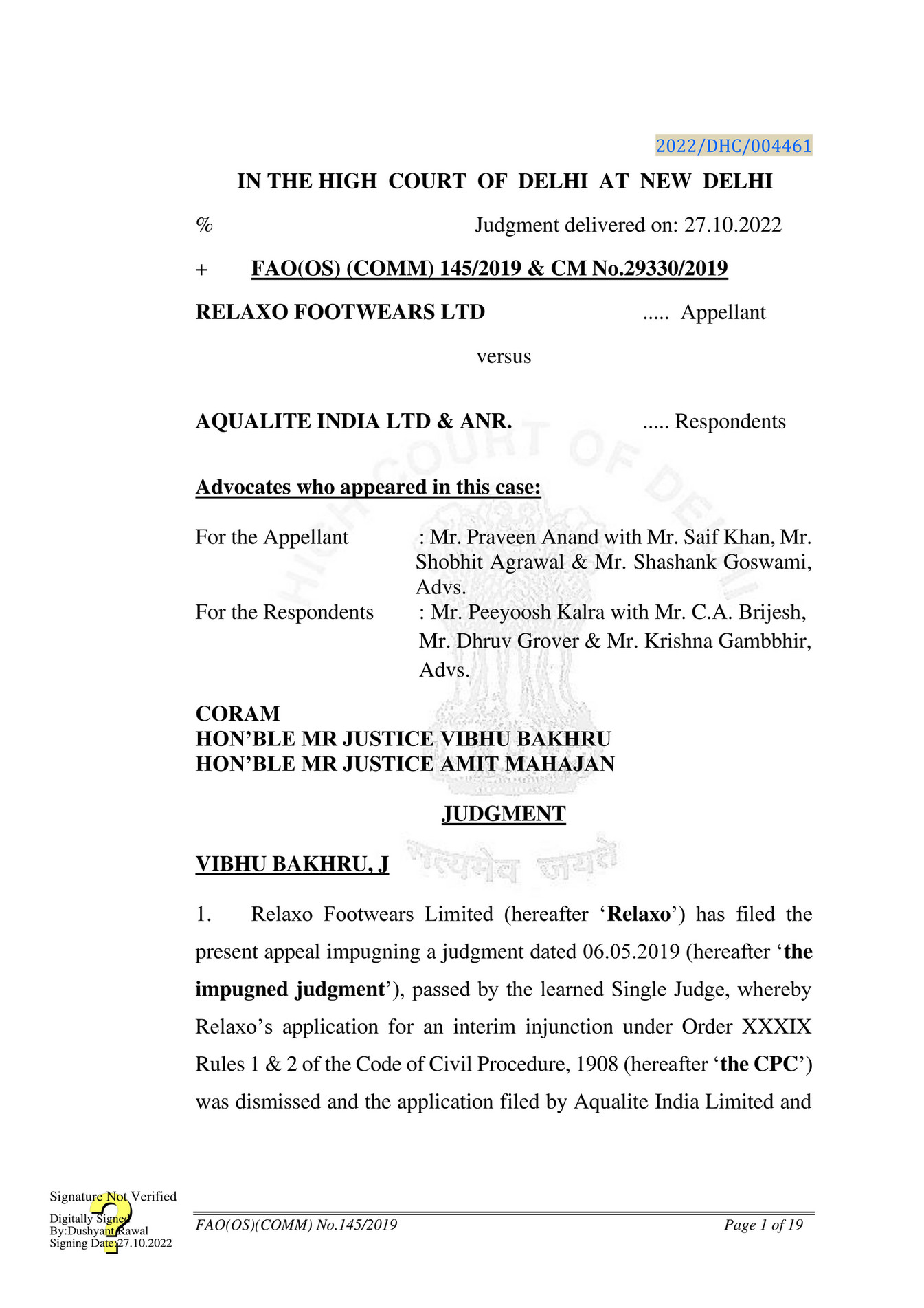 Ajay amitabh suman relaxo footwears ltd vs aqualite india ltd page