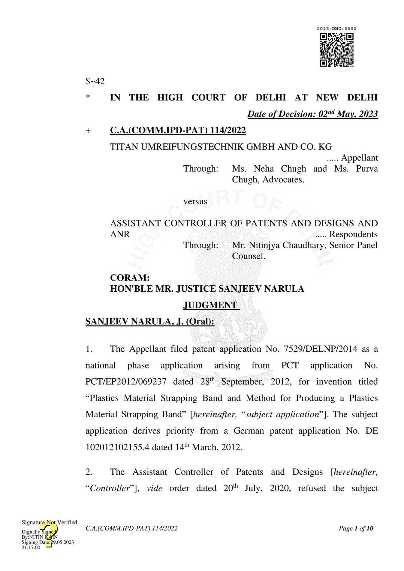 AJAY AMITABH SUMAN Titan Umreiungstechnik Vs Assistant Controller of