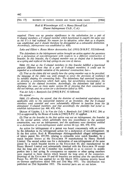 AJAY AMITABH SUMAN - Rodi and Wienenberger A.G. Vs Henry Showell Ltd ...