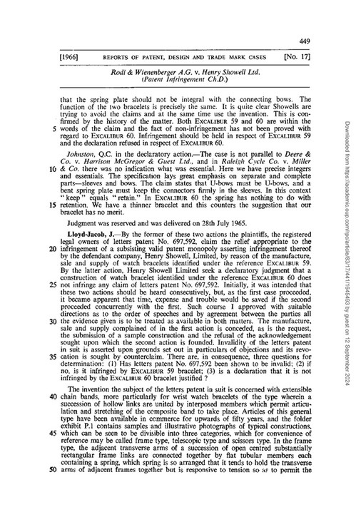 AJAY AMITABH SUMAN - Rodi and Wienenberger A.G. Vs Henry Showell Ltd ...